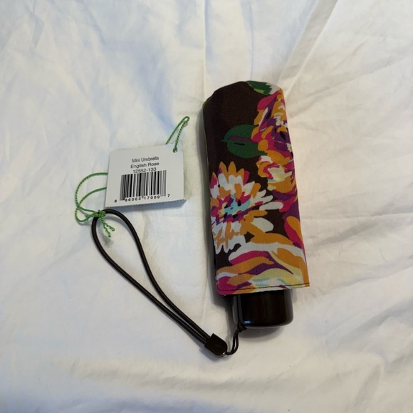 NWT Vera Bradley English Rose Mini Umbrella Retired Pattern - Picture 3 of 7